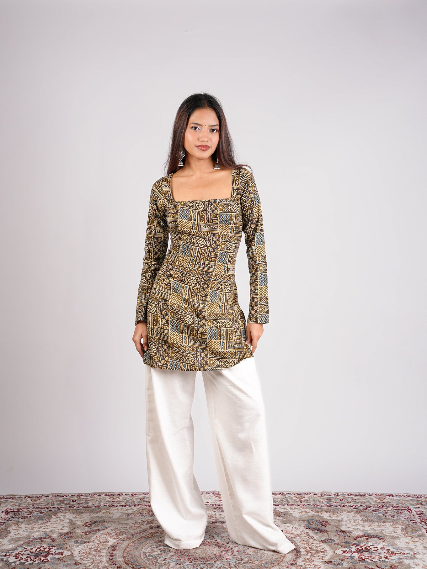 Kanak Sleeved Corset Kurti