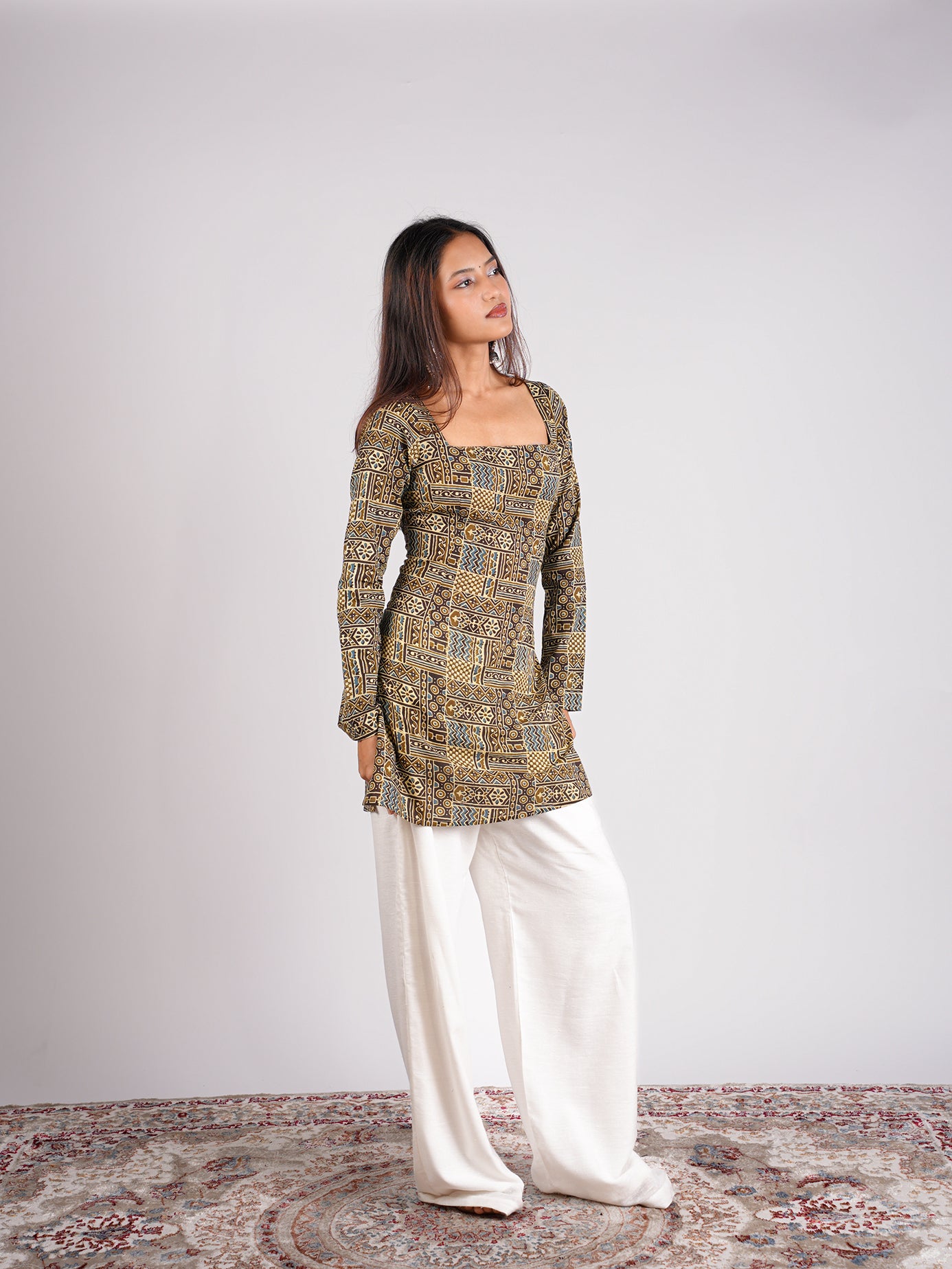 Kanak Sleeved Corset Kurti