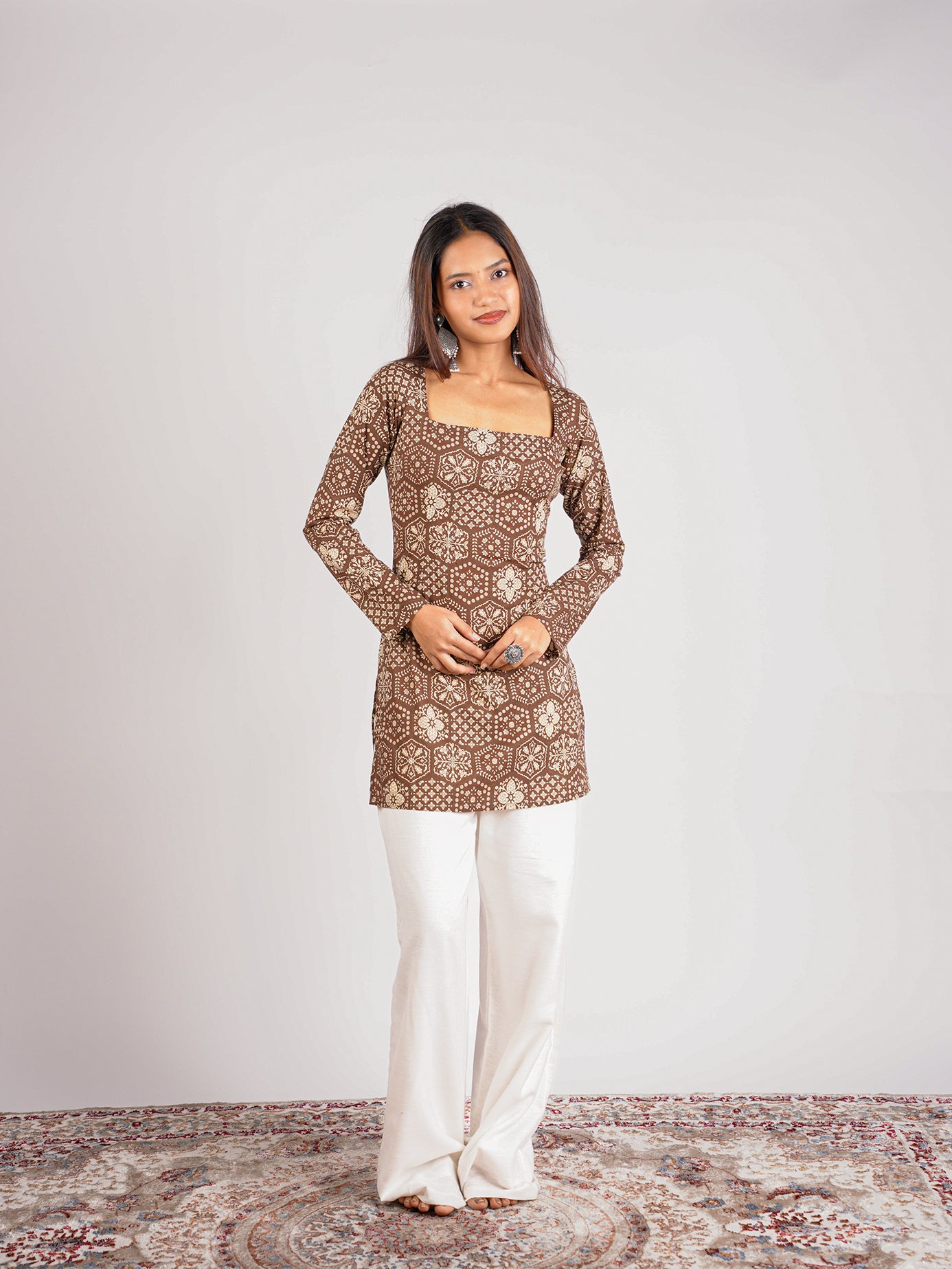 Heena Sleeved Corset Kurti