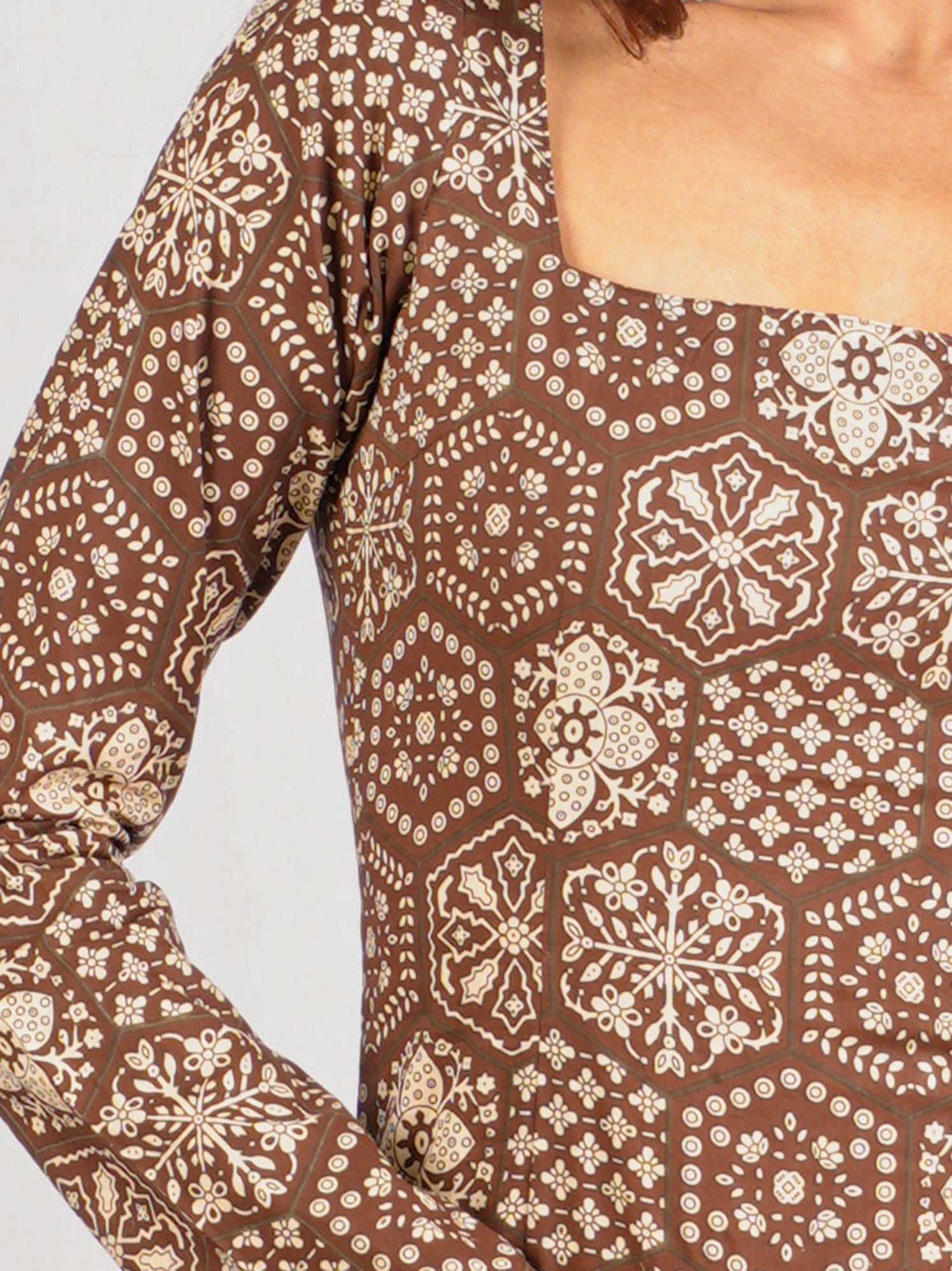 Heena Sleeved Corset Kurti