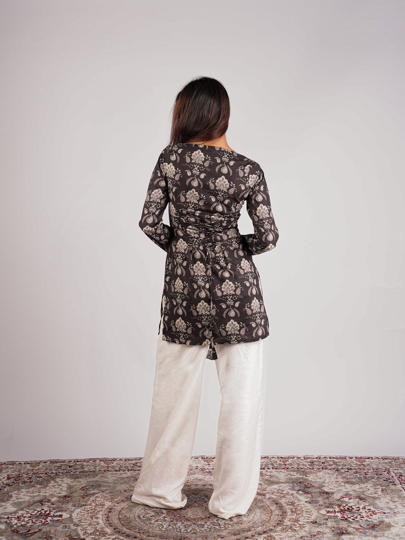 Kajal Sleeved Corset Kurti