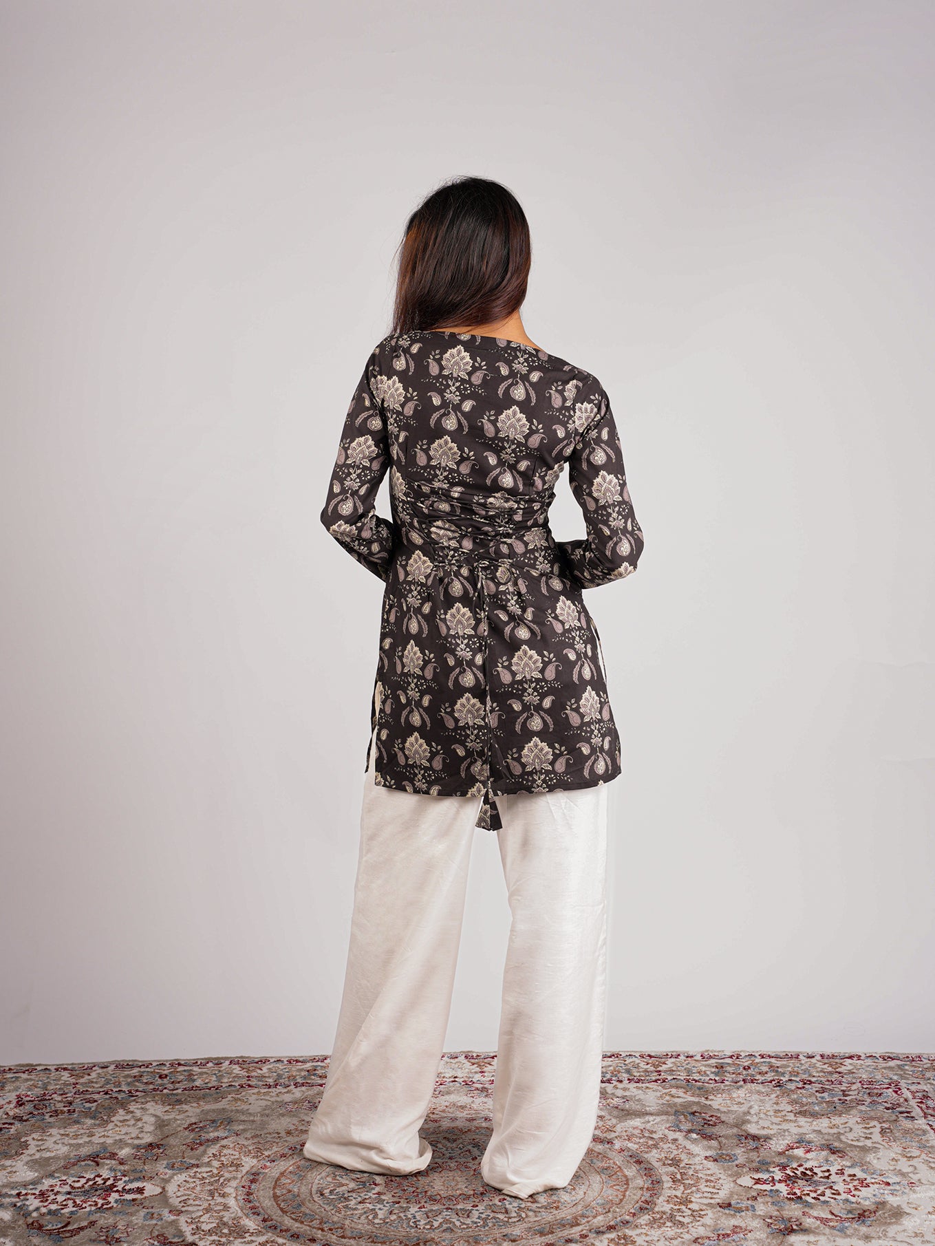 Kajal Sleeved Corset Kurti