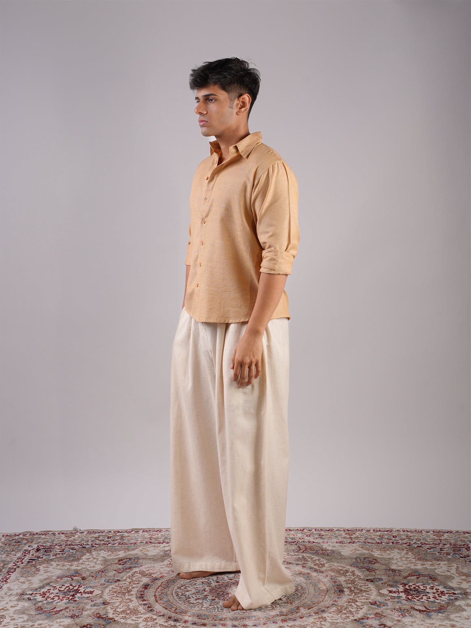 Karan Khadi Linen Fitted Shirt