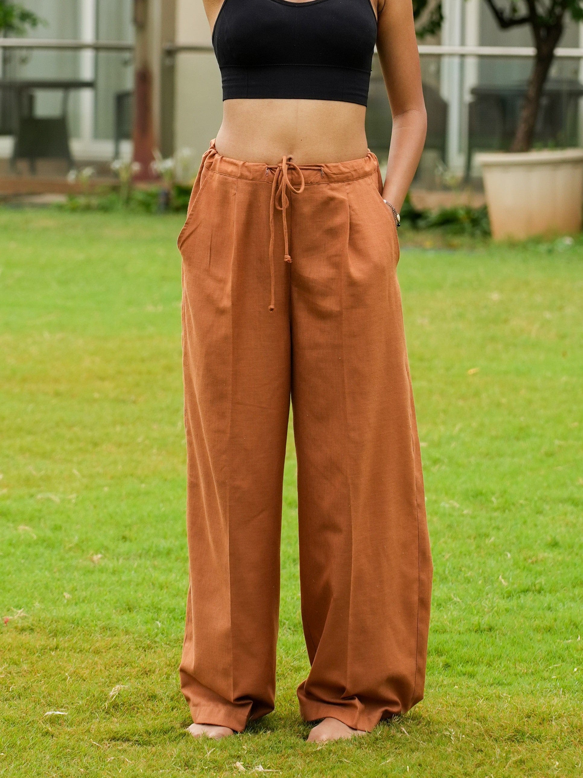 Brown Relaxed Pants
