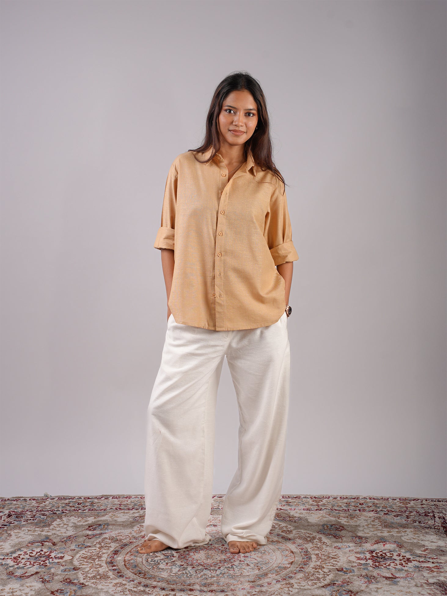 Oversized Khadi Linen Shirt