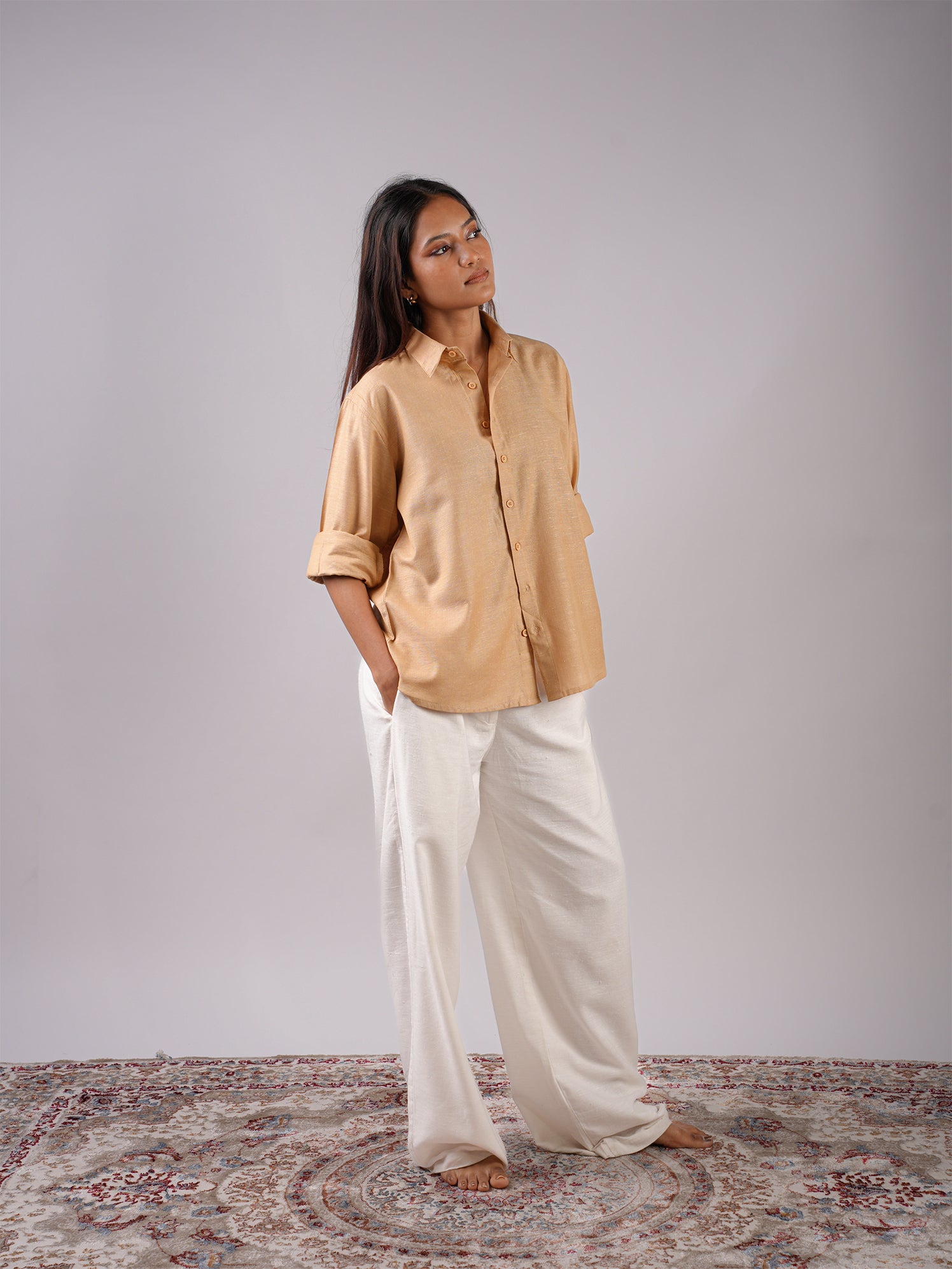 Oversized Khadi Linen Shirt