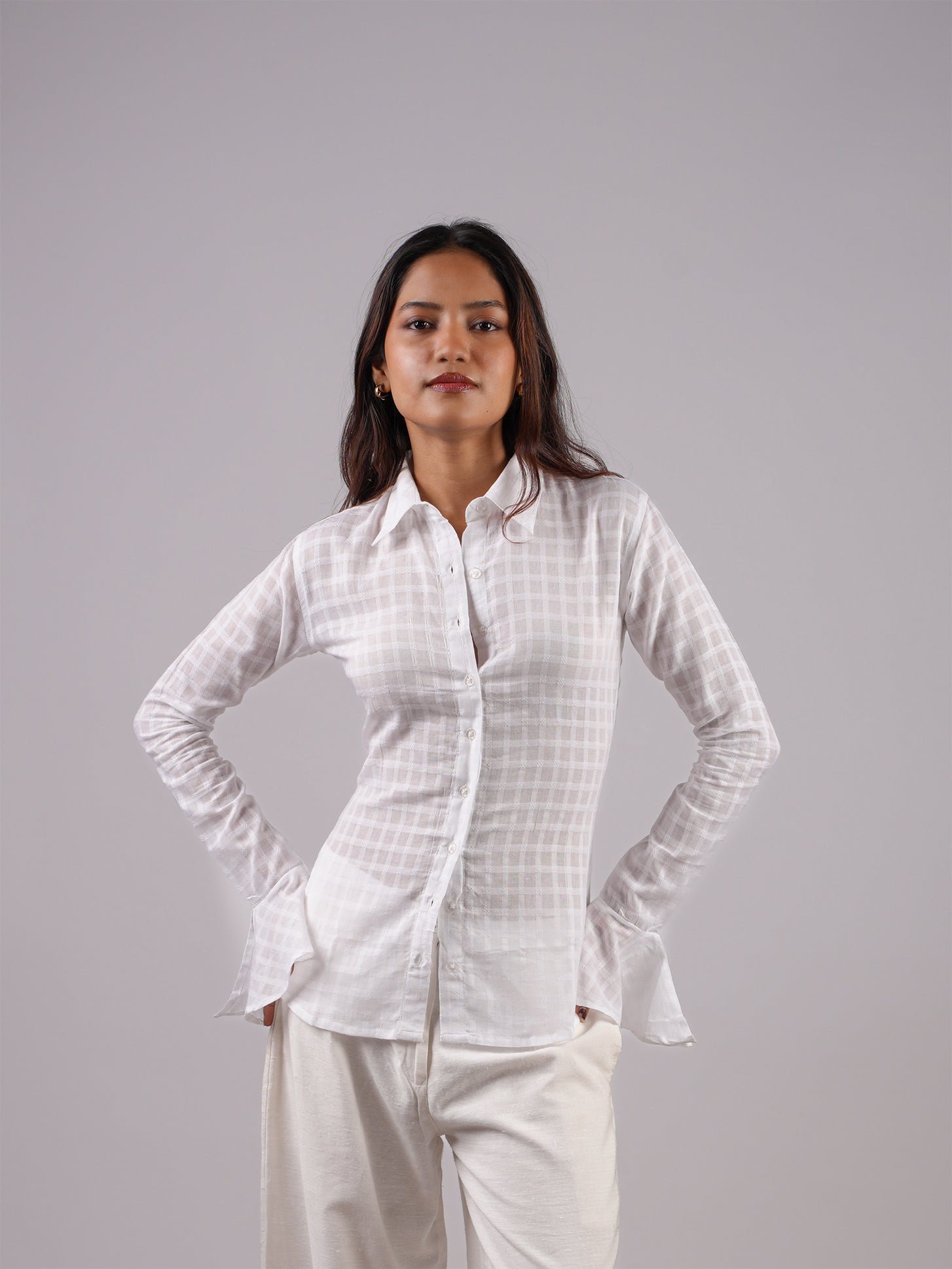 Dua Jacquard Corset Shirt