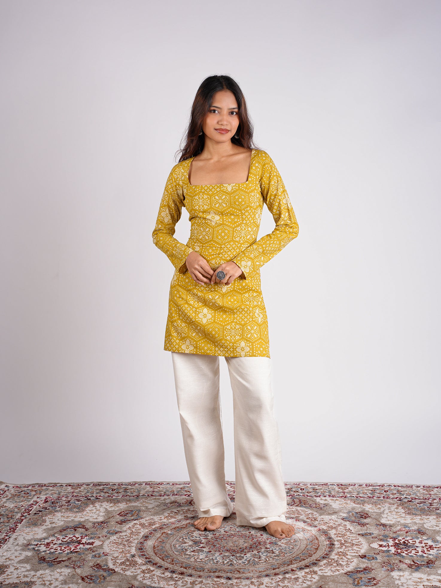 Mishti Sleeved Corset Kurti
