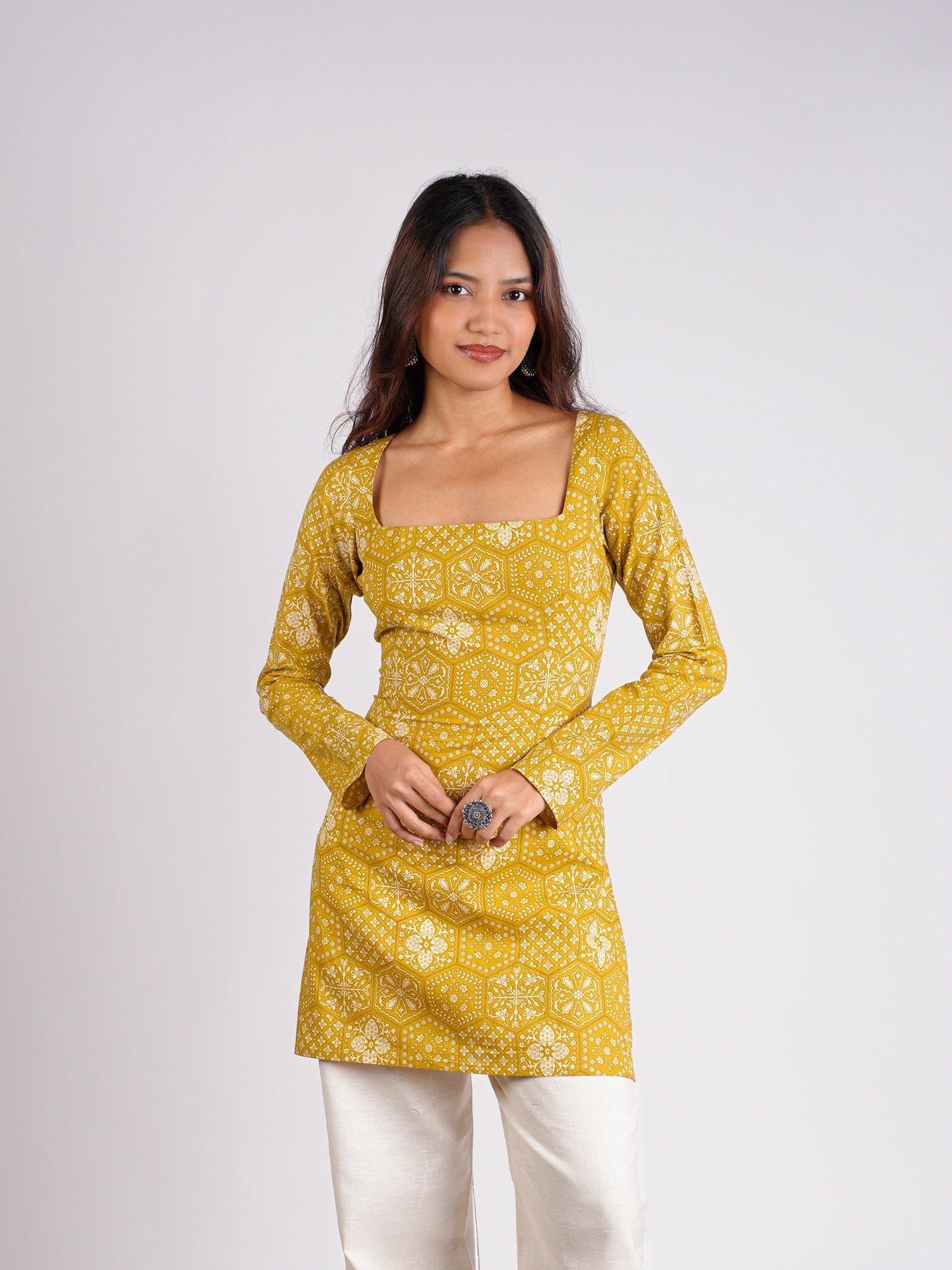 Mishti Sleeved Corset Kurti