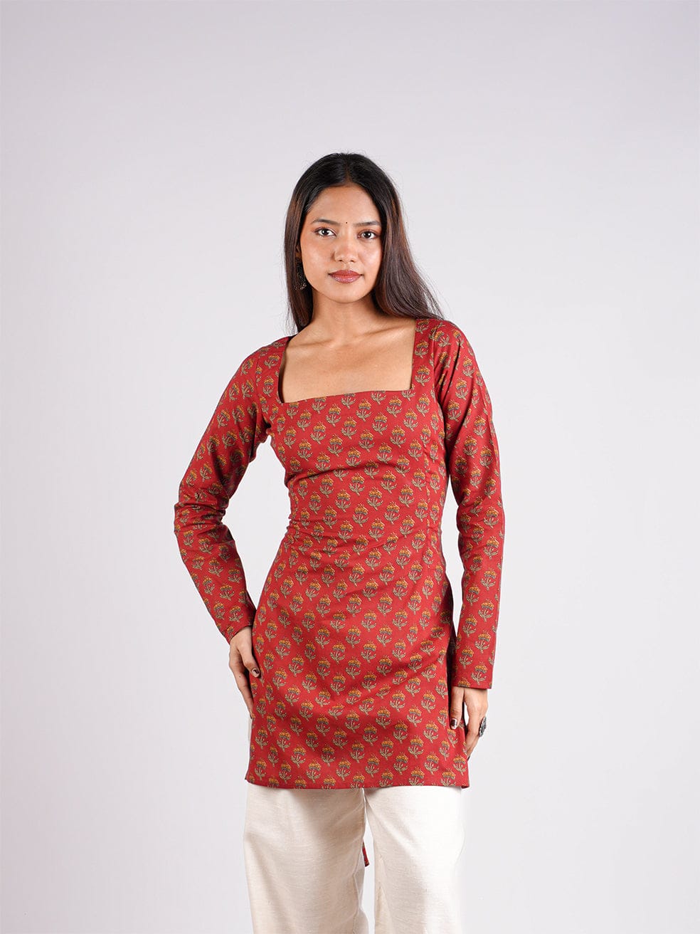 Ishara Sleeved Corset Kurti