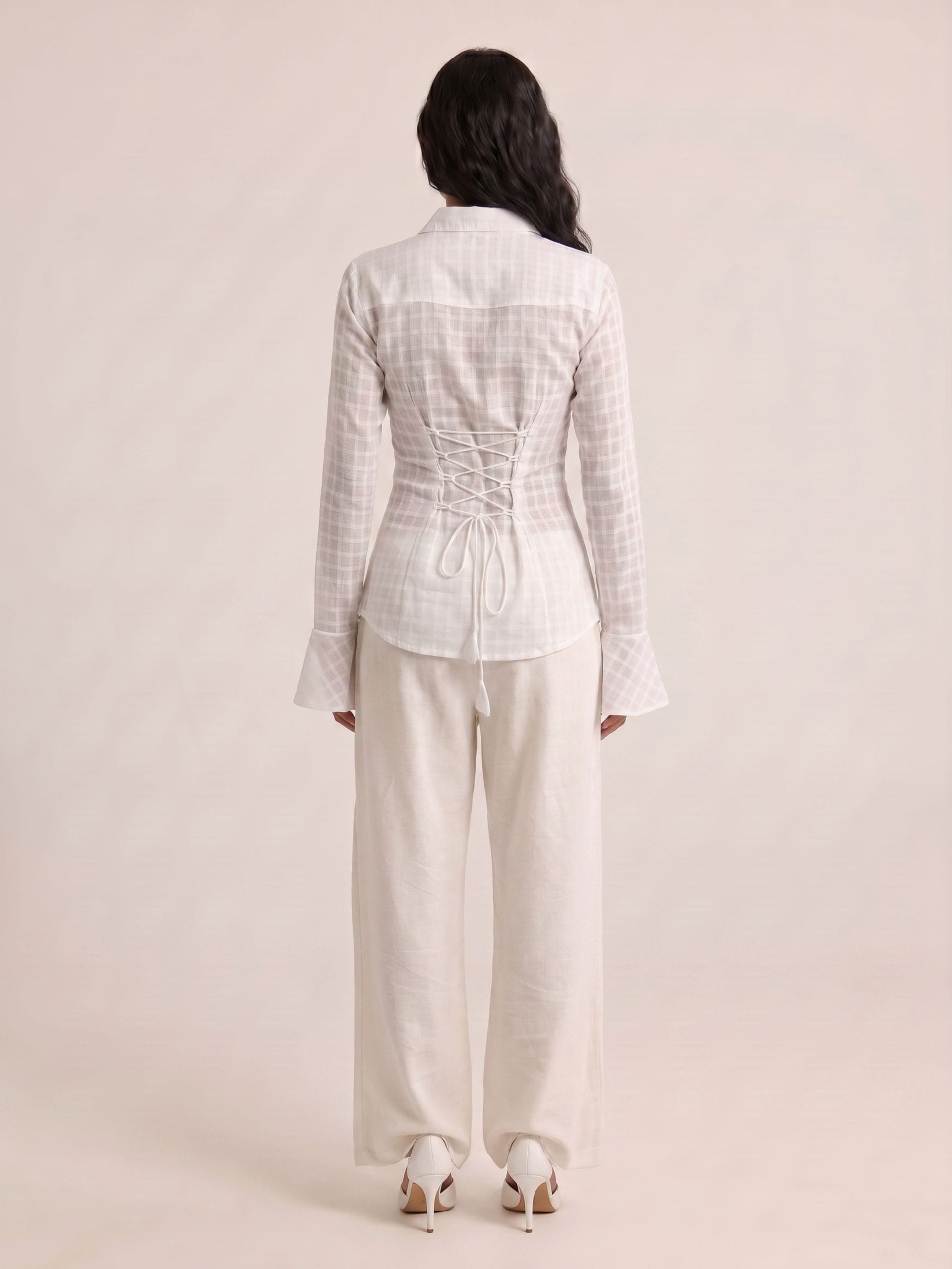Dua Jacquard Corset Shirt