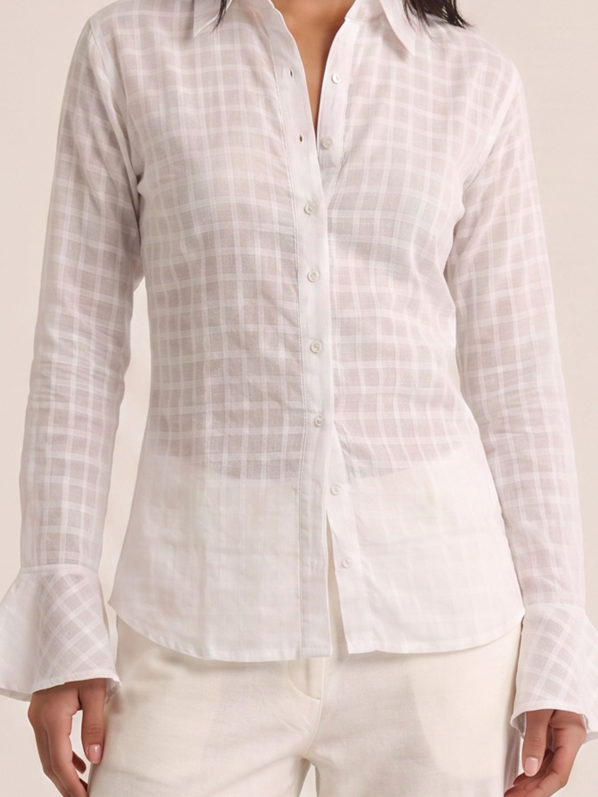 Dua Jacquard Corset Shirt