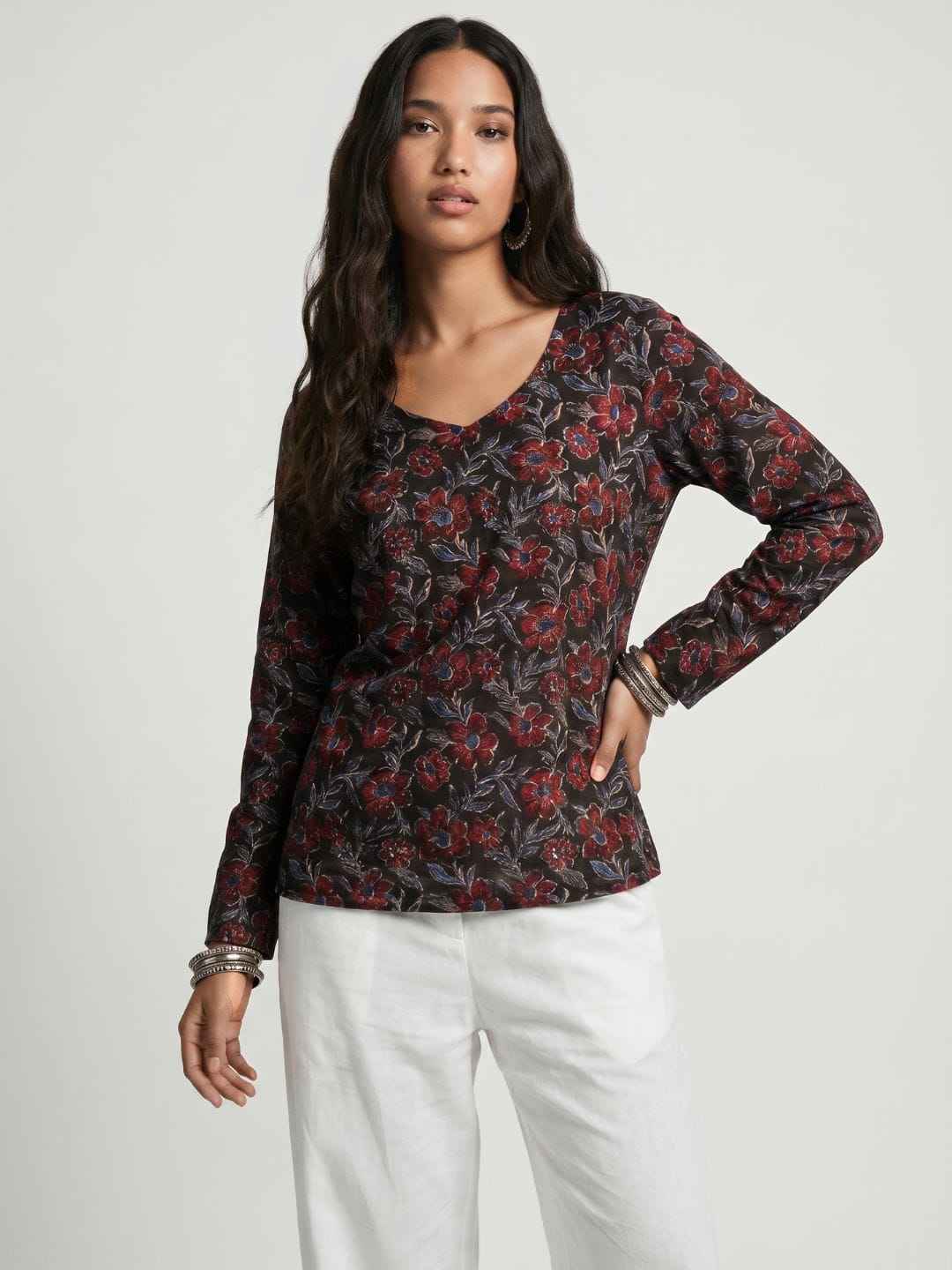 Hema Sleeved Modest Kurti