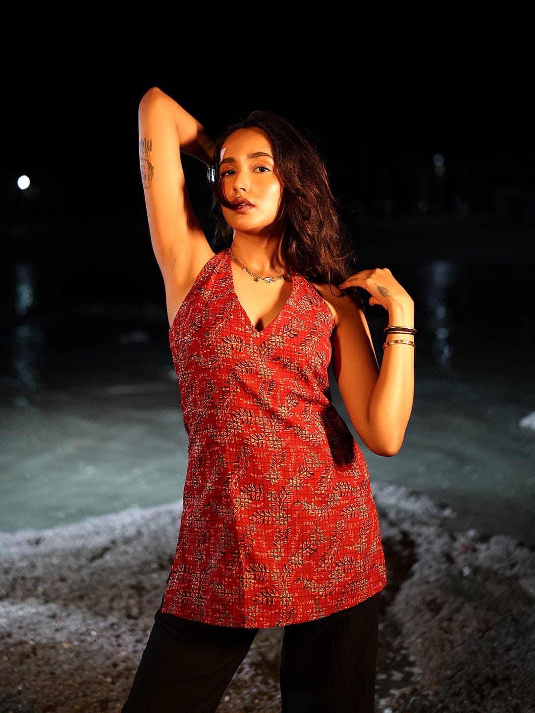 Khawaab Halterneck Corset Kurti