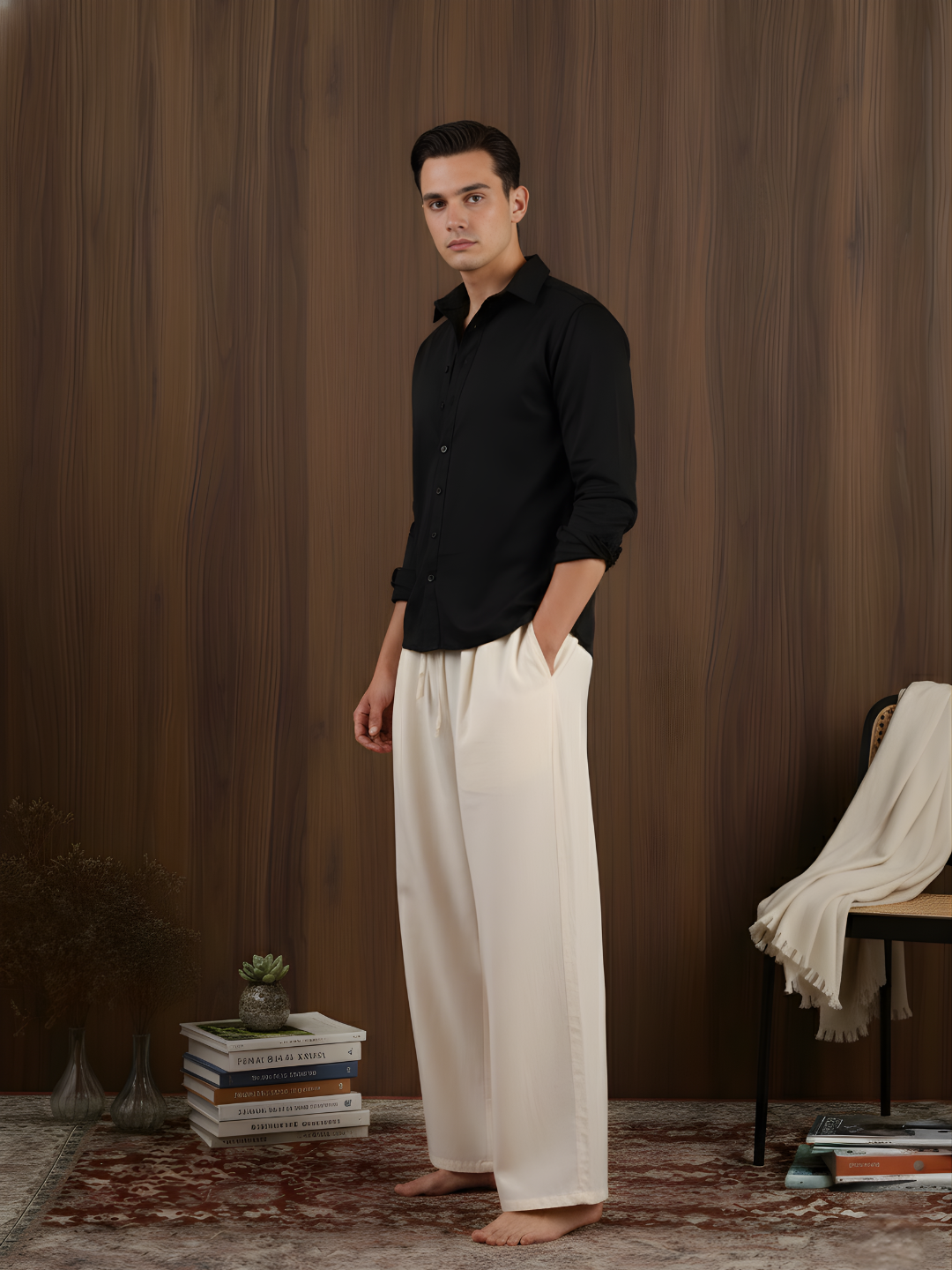 Aryan Linen Fitted Shirt