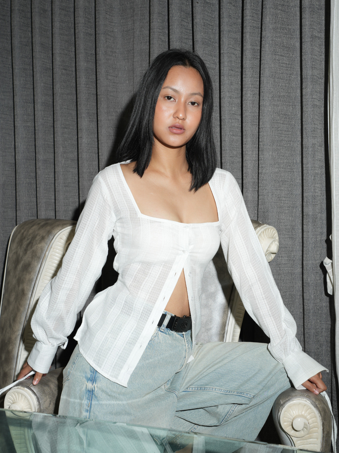 Rafi Jacquard Fitted Shirt