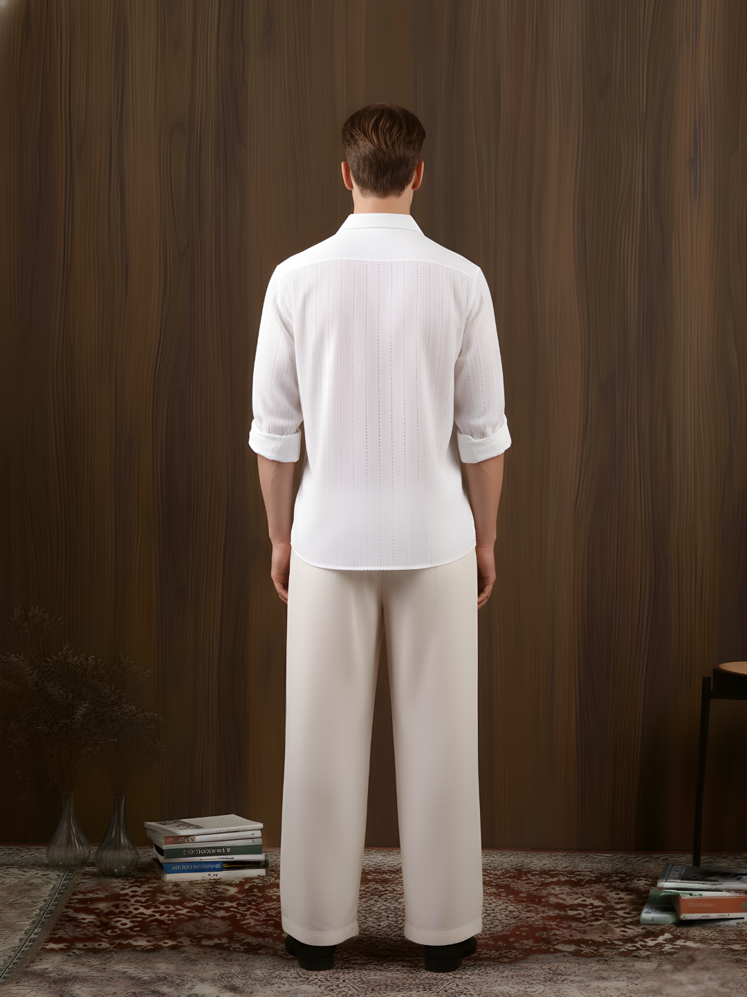 Sufi Jacquard Fitted Shirt