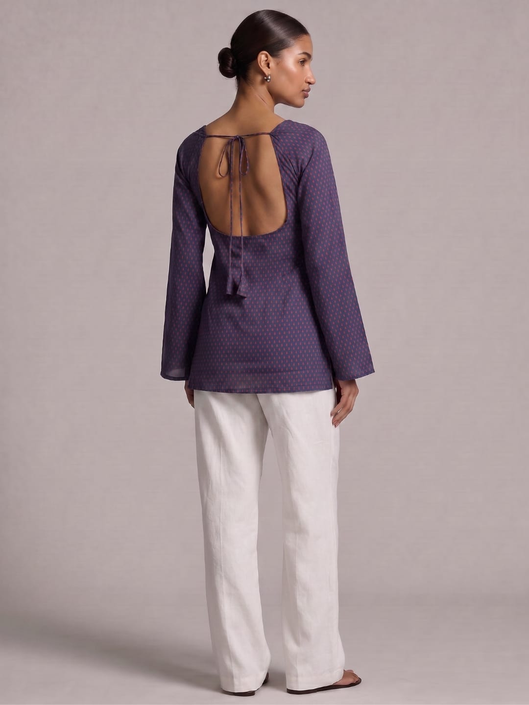 Karima Deep Back Sleeved Kurti