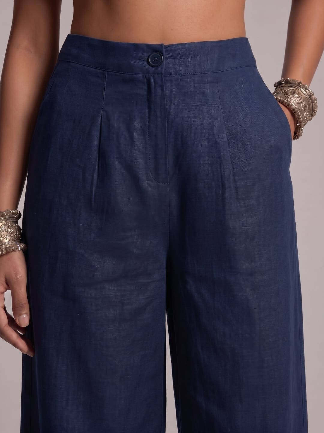 Navy Blue Loose fitting pants