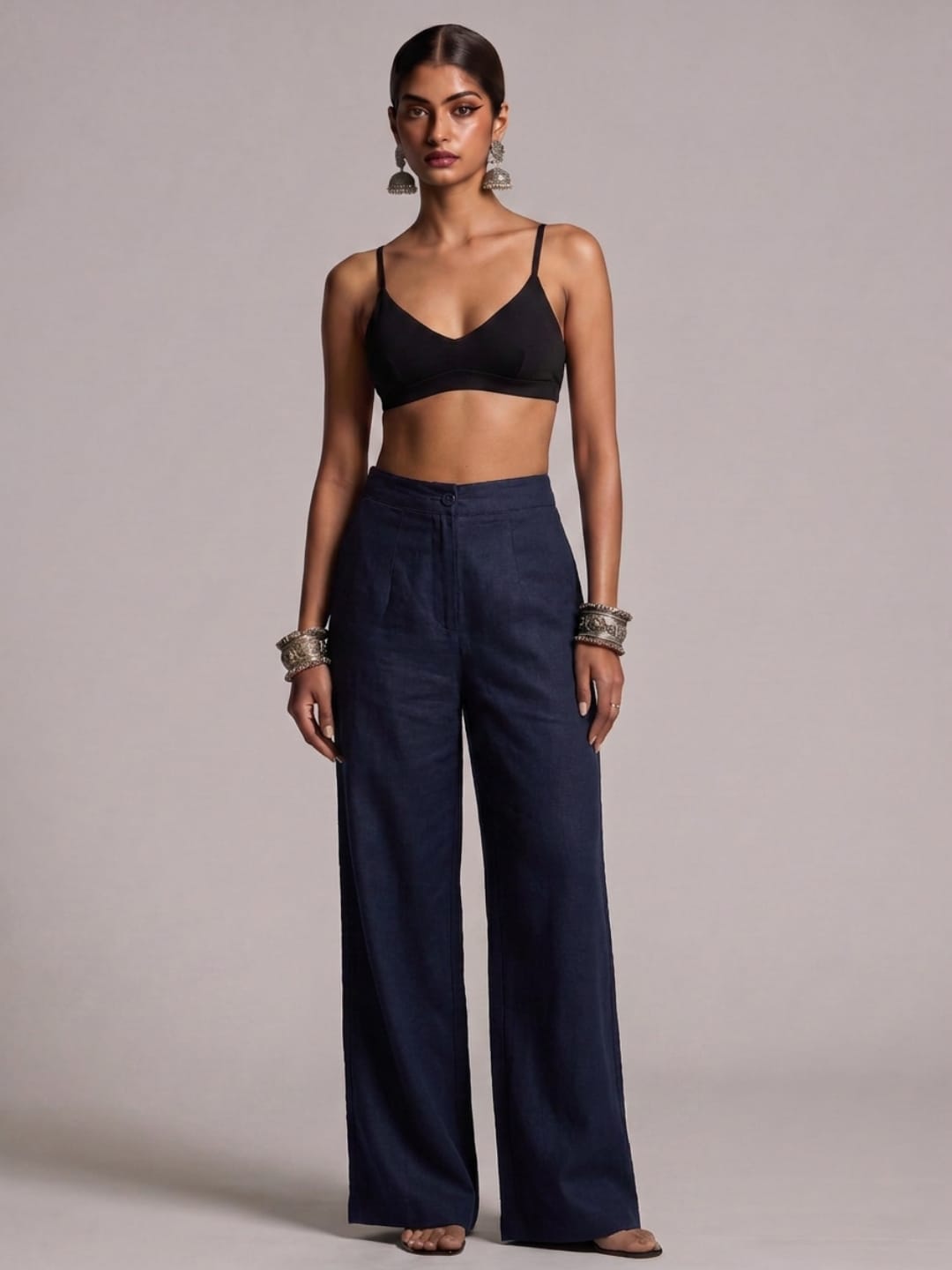 Navy Blue Loose fitting pants