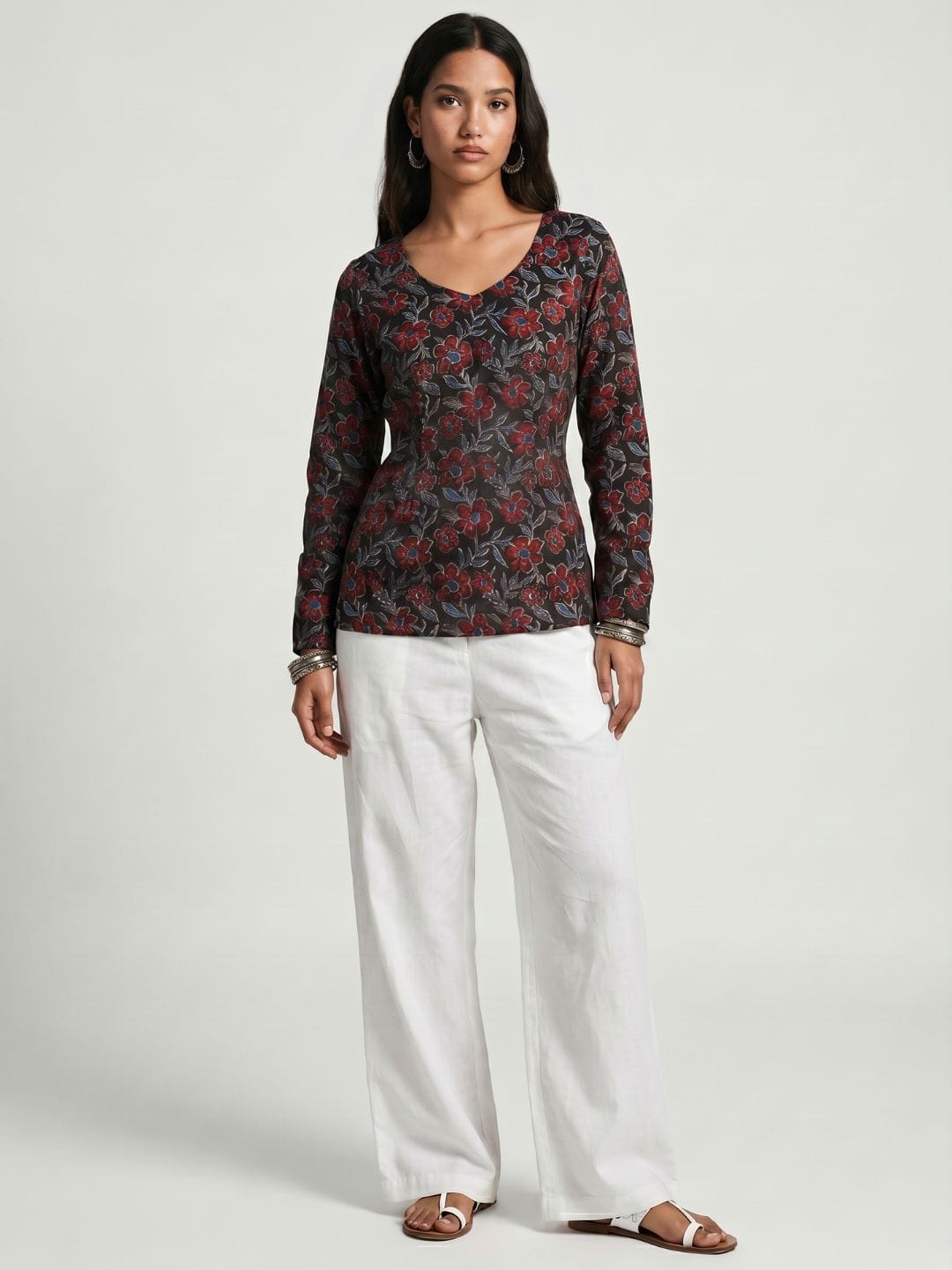 Hema Sleeved Modest Kurti