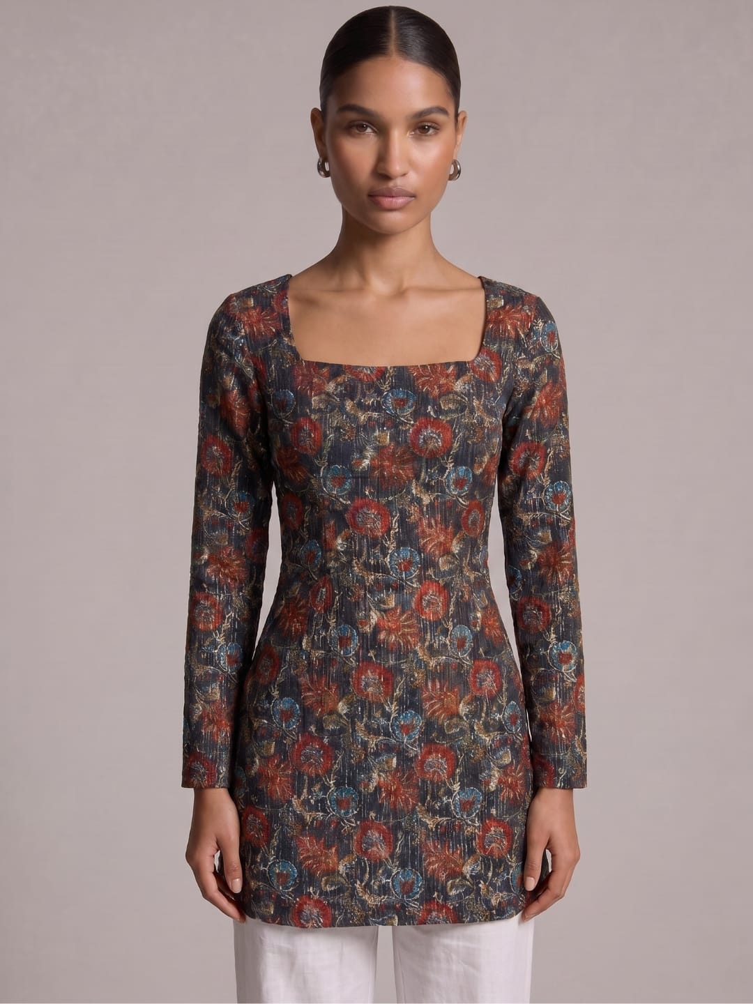 Radhika Sleeved Corset Kurti