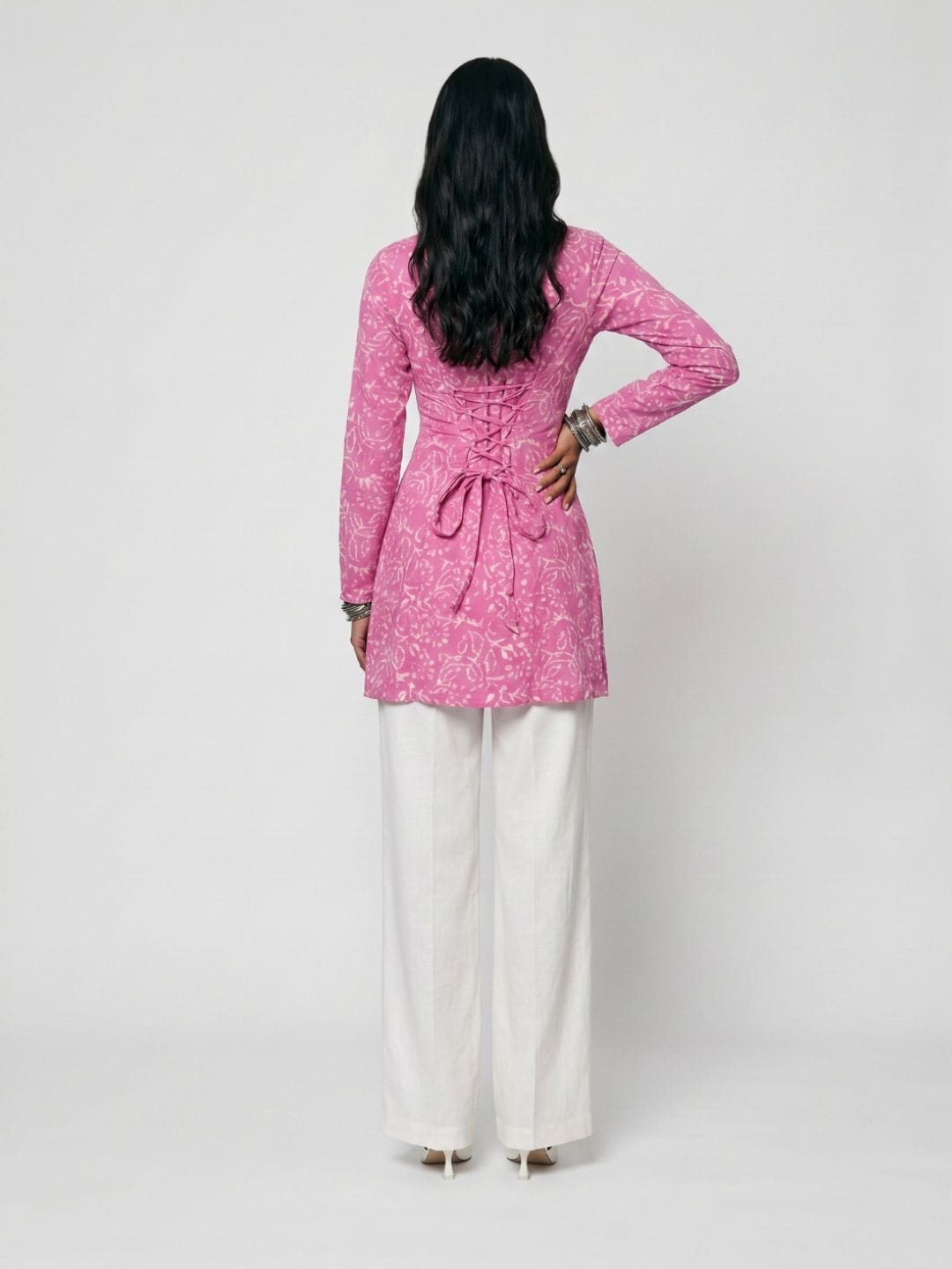 Jasmin Pink Full Sleeve Kurti