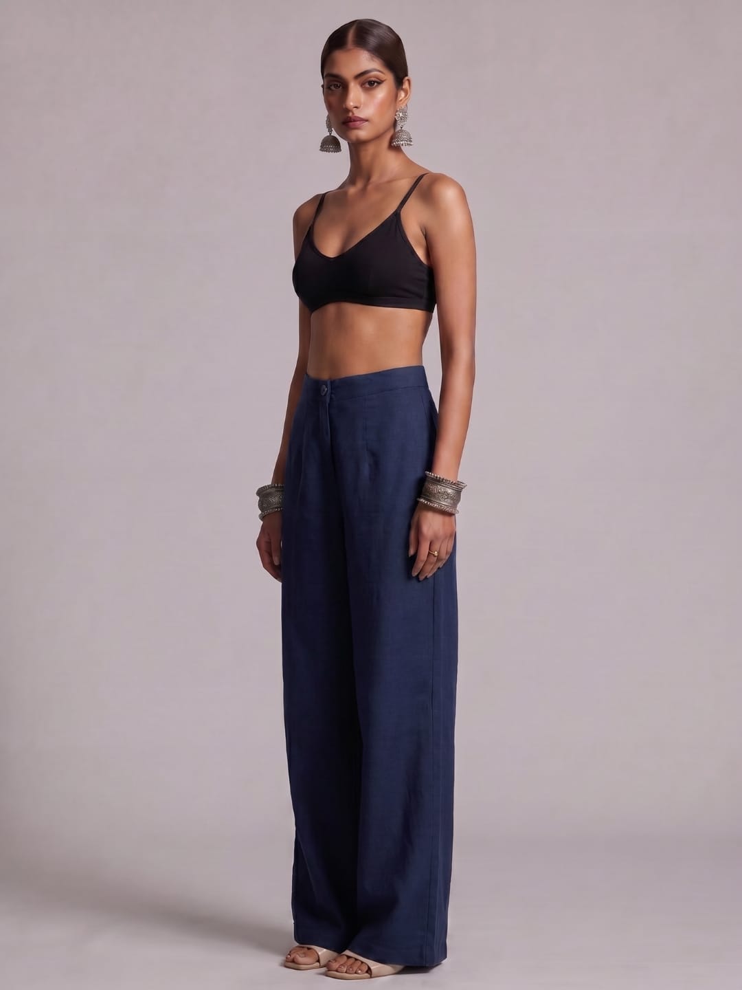 Navy Blue Loose fitting pants