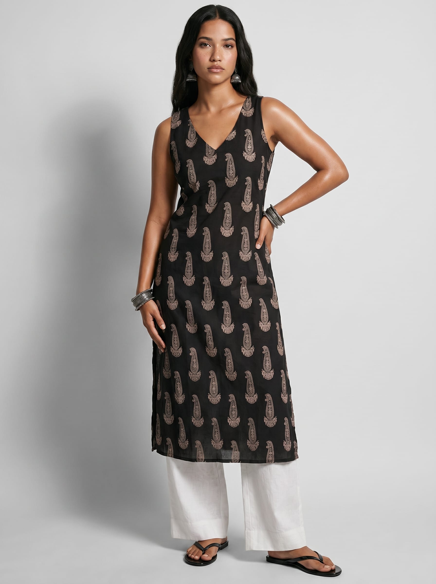 Arzoo V Neck Long Kurti