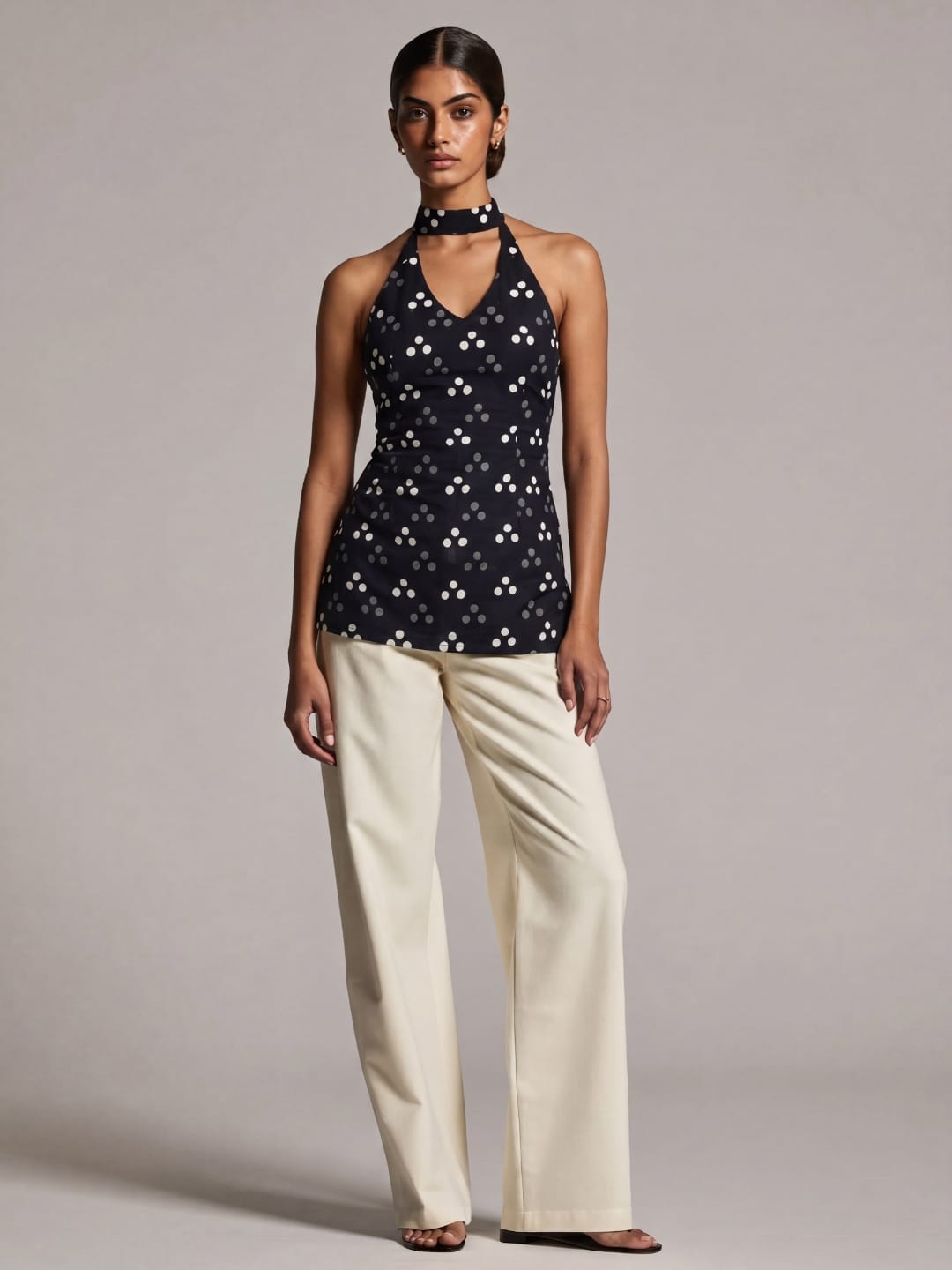 Haya Keyhole Halterneck Kurti