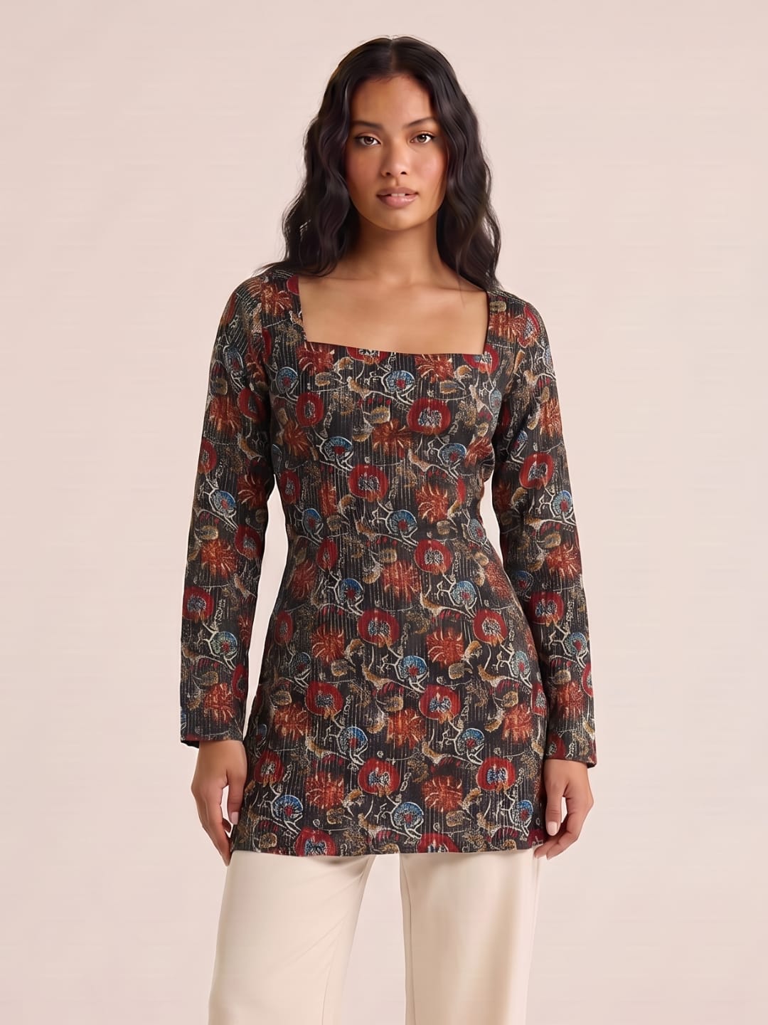 Radhika Sleeved Corset Kurti