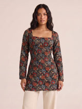 Radhika Sleeved Corset Kurti