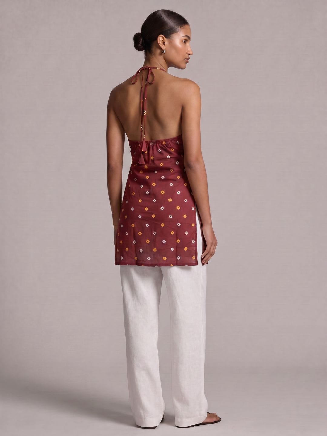 Sahar Halterneck Kurti