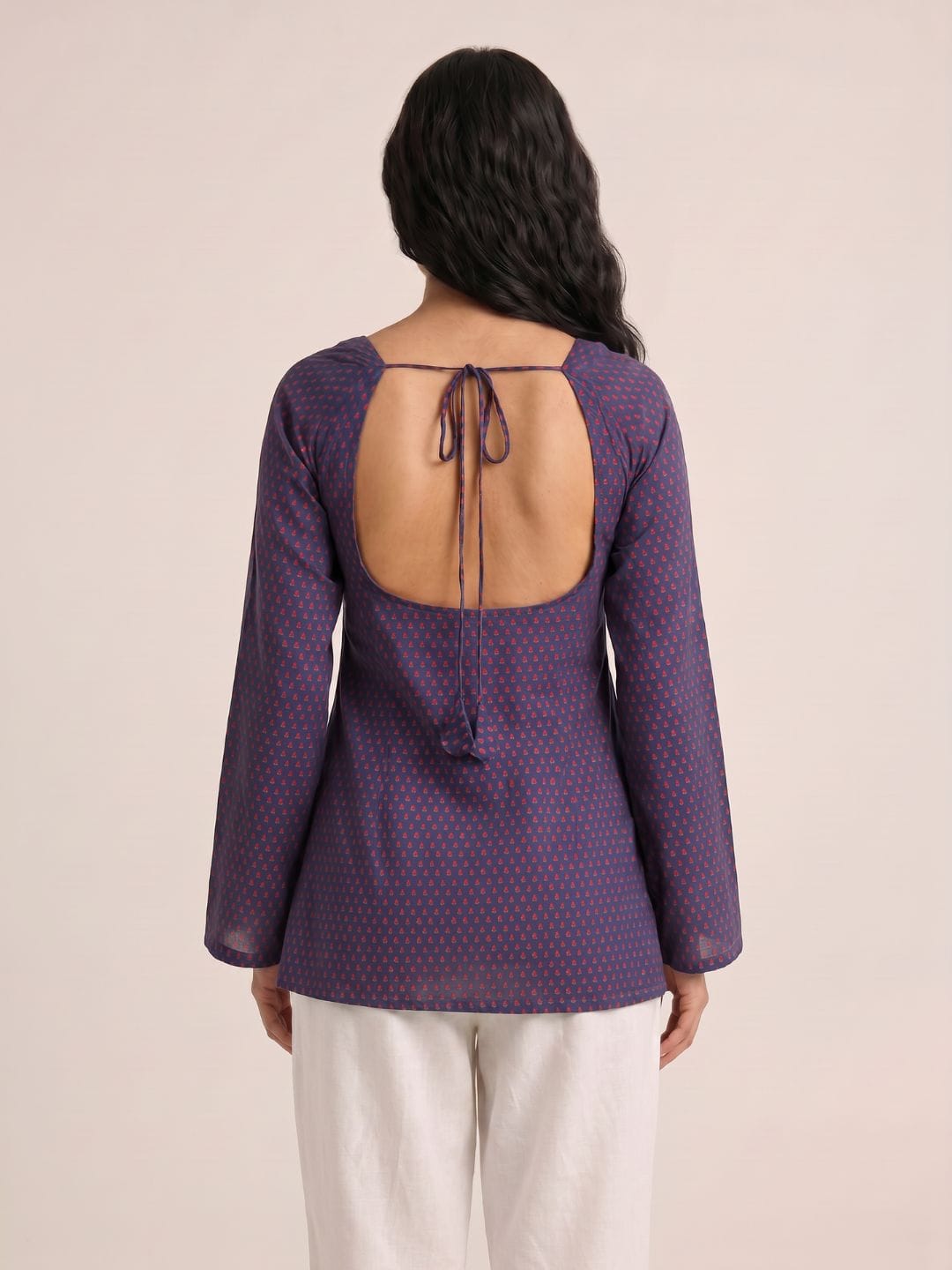 Karima Deep Back Sleeved Kurti