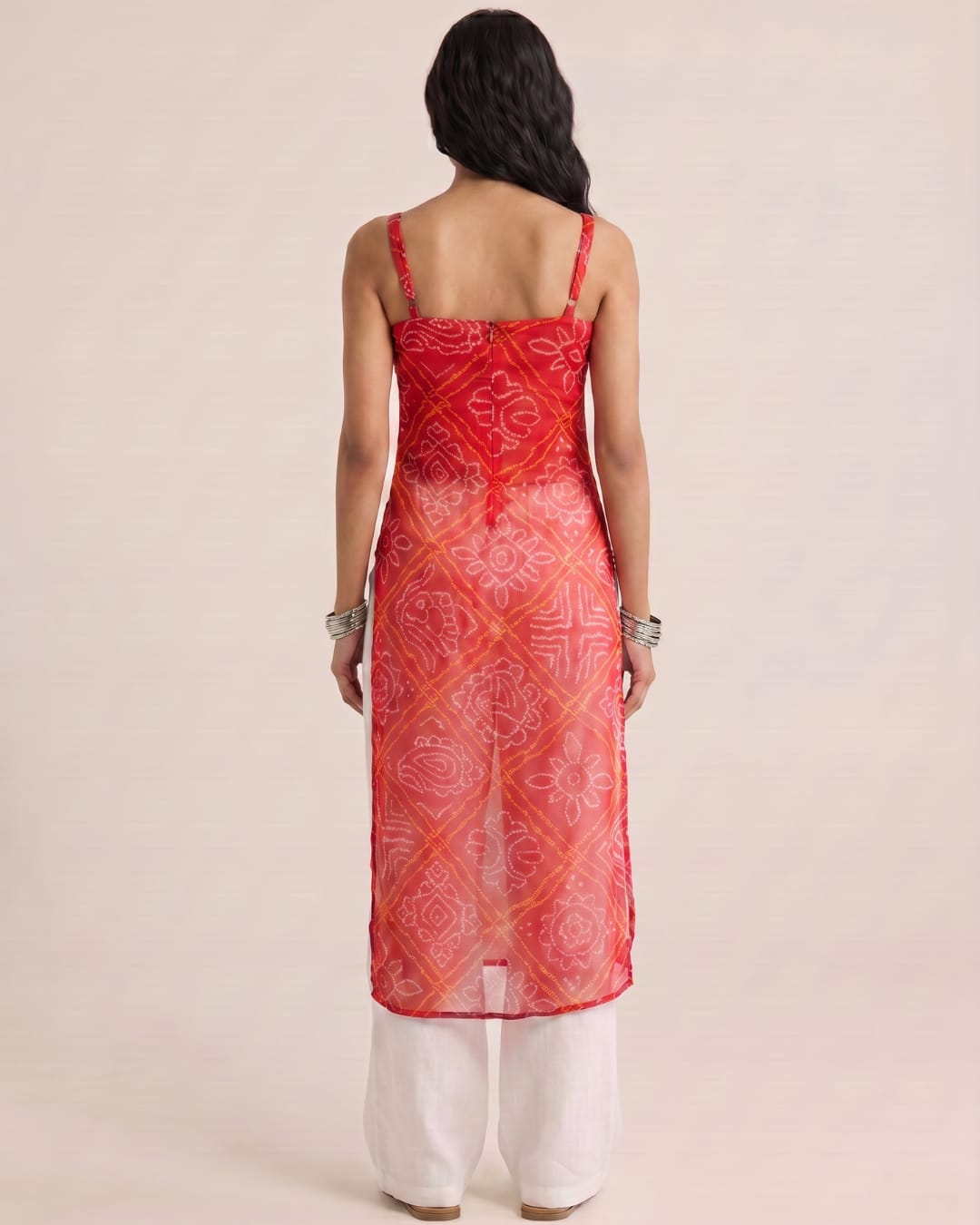 Payal Sheer Bandhani Kurti