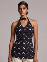 Haya Keyhole Halterneck Kurti