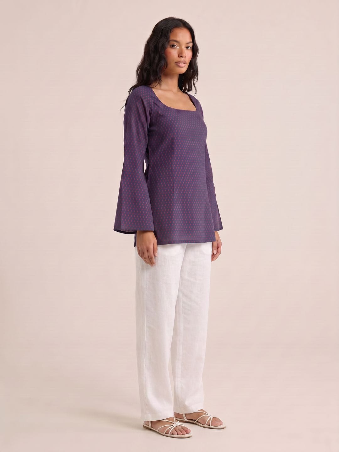Karima Deep Back Sleeved Kurti