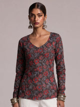 Hema Sleeved Modest Kurti