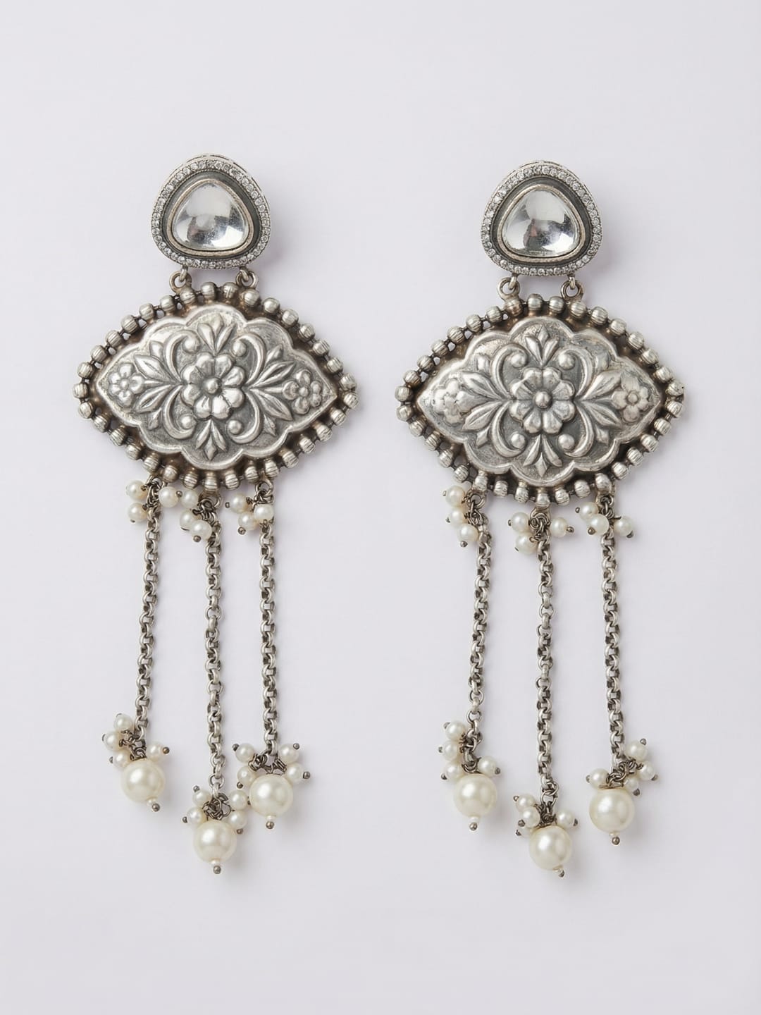 Saaj Chain Dangler Earrings