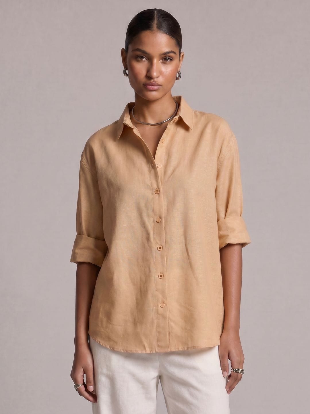 Oversized Khadi Linen Shirt