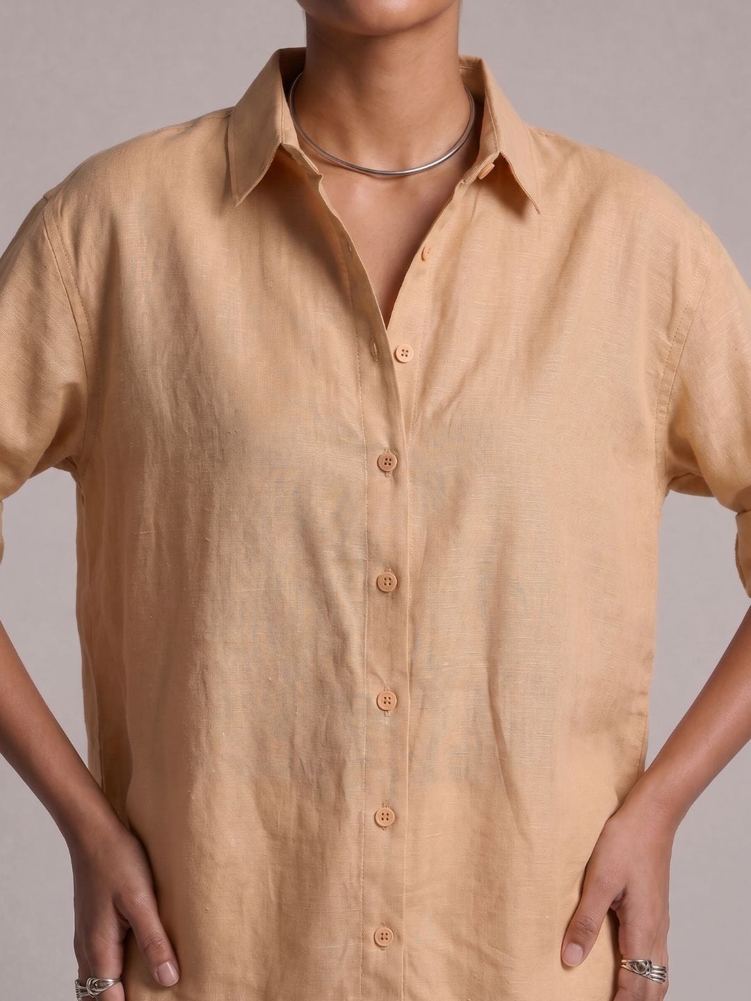 Oversized Khadi Linen Shirt