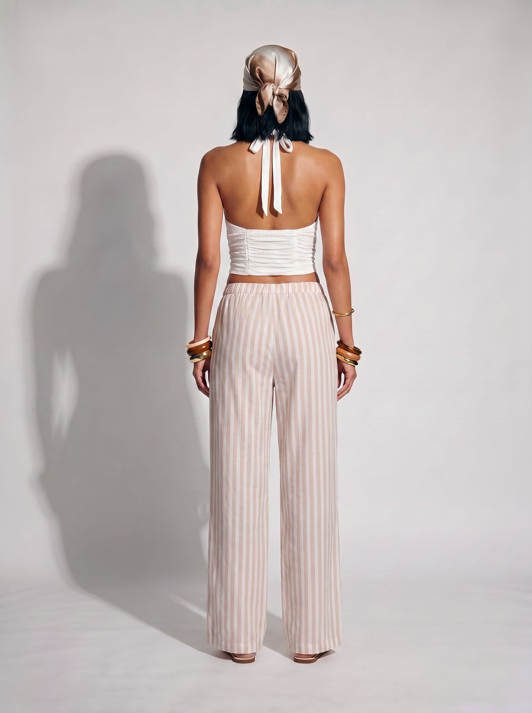 Striped Wide Leg Pants