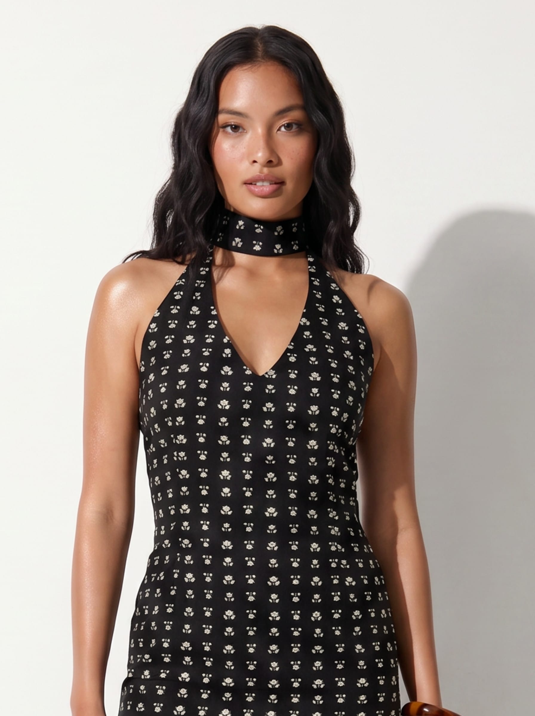 Amina Halterneck Long Dress
