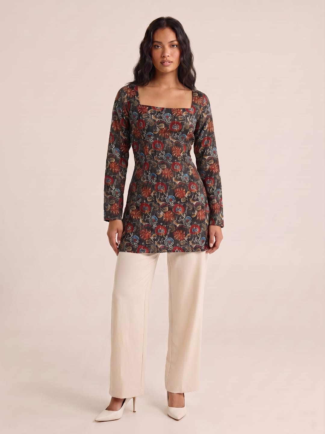 Radhika Sleeved Corset Kurti