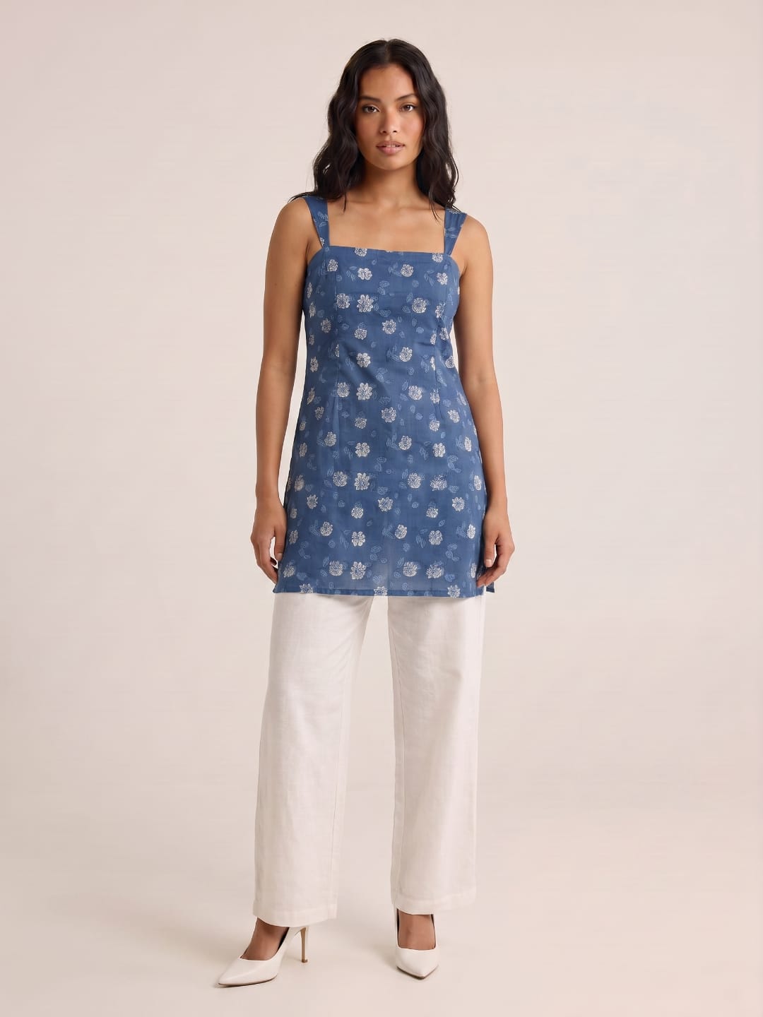 Khushi Wide Shoulder Strap Kurti