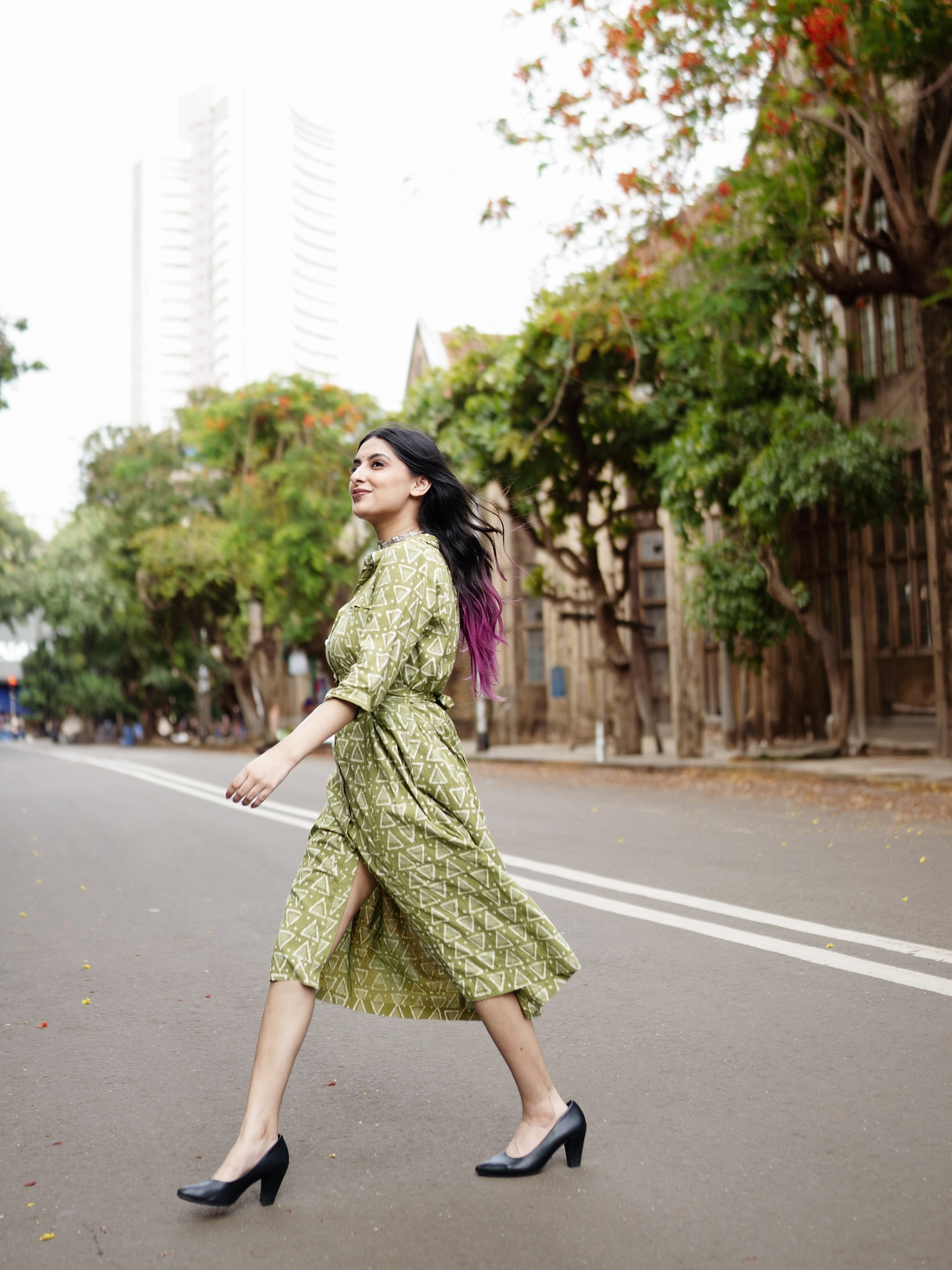 Vasudha cinch dress