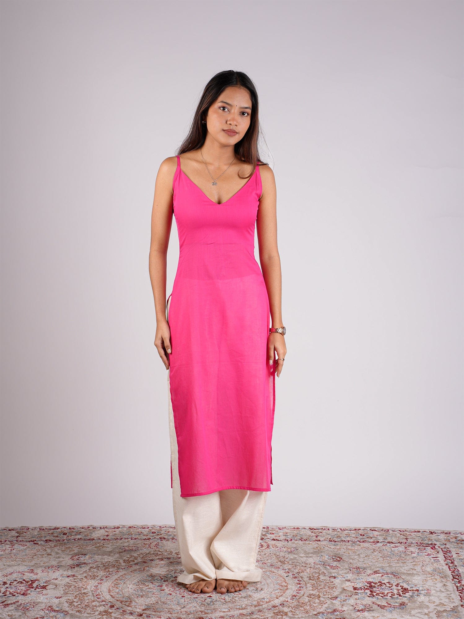 Adya Sheer Mul Kurti