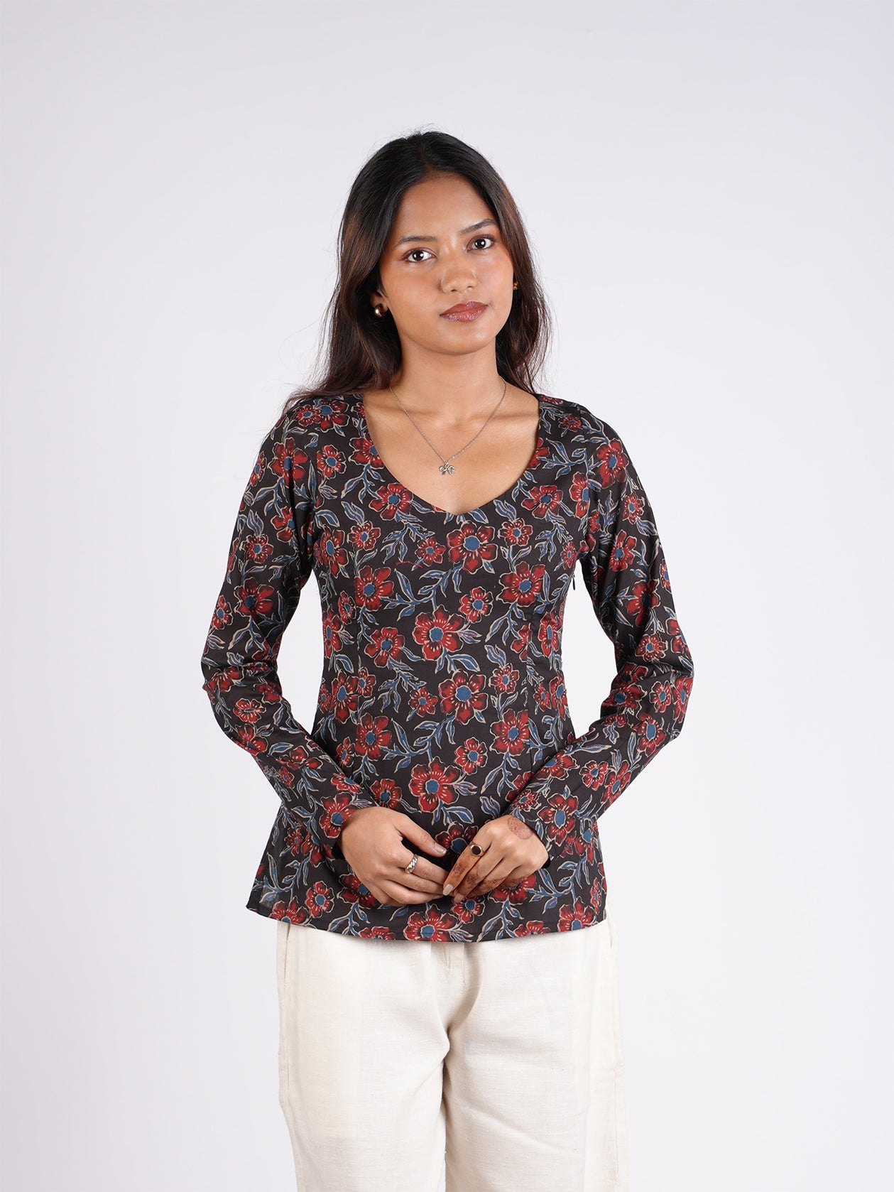 Hema Sleeved Modest Kurti
