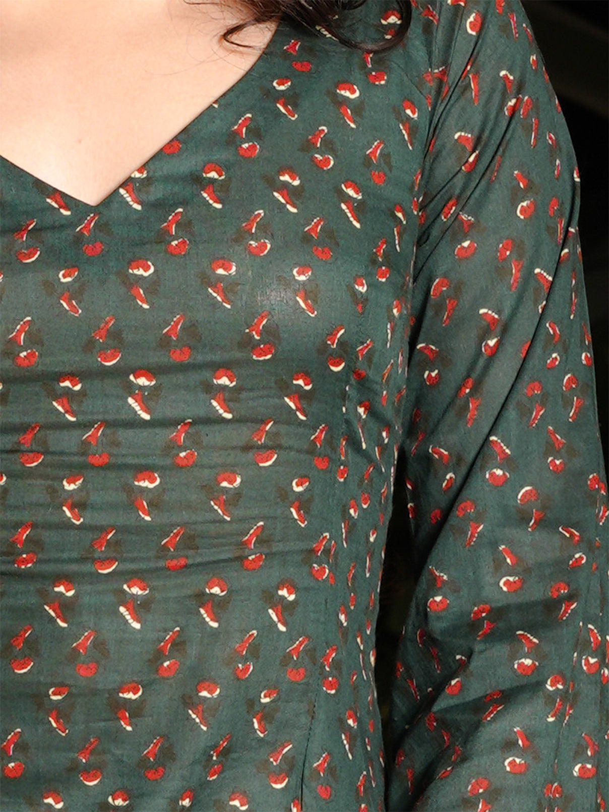 Hoor Backless Sleeved Corset Kurti