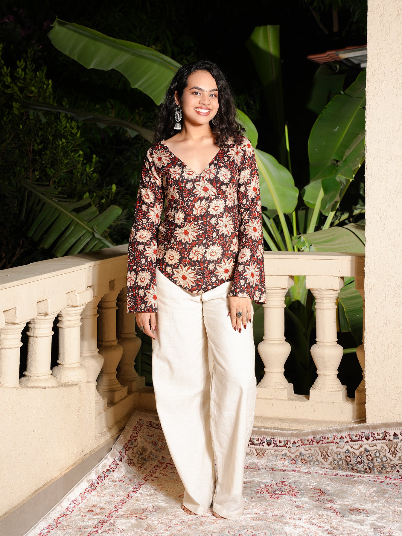 Naira Bell Sleeved Top